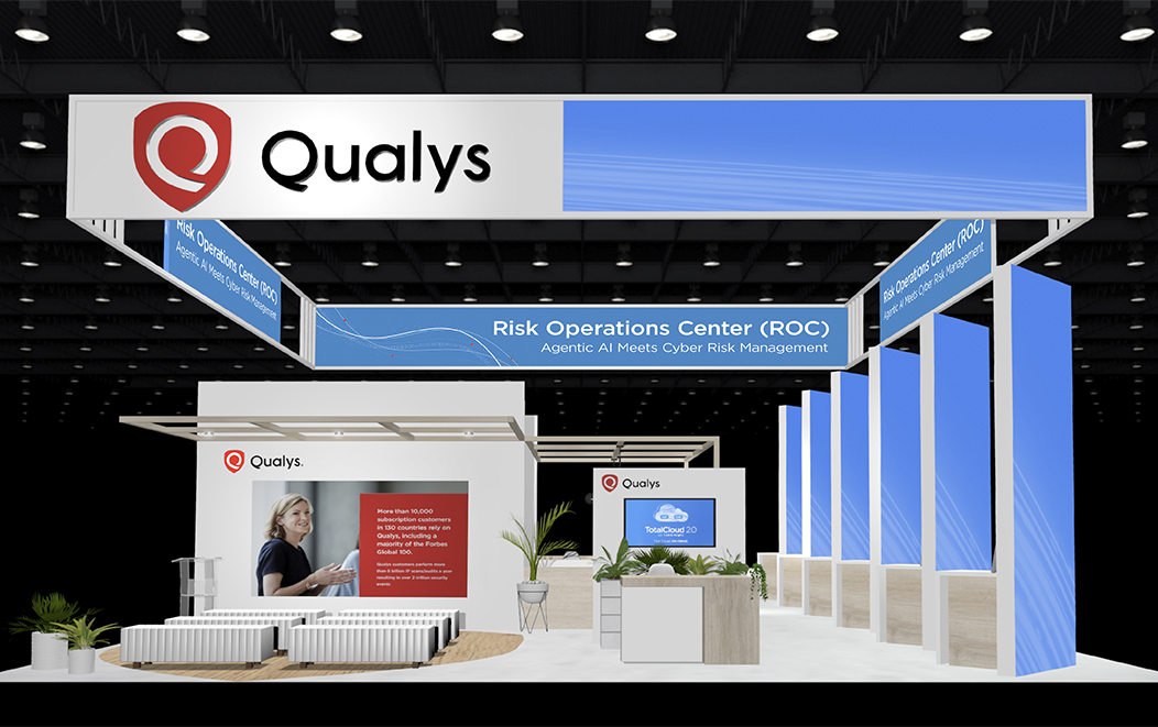 Rendering of Qualys BlackHat Booth 2025
